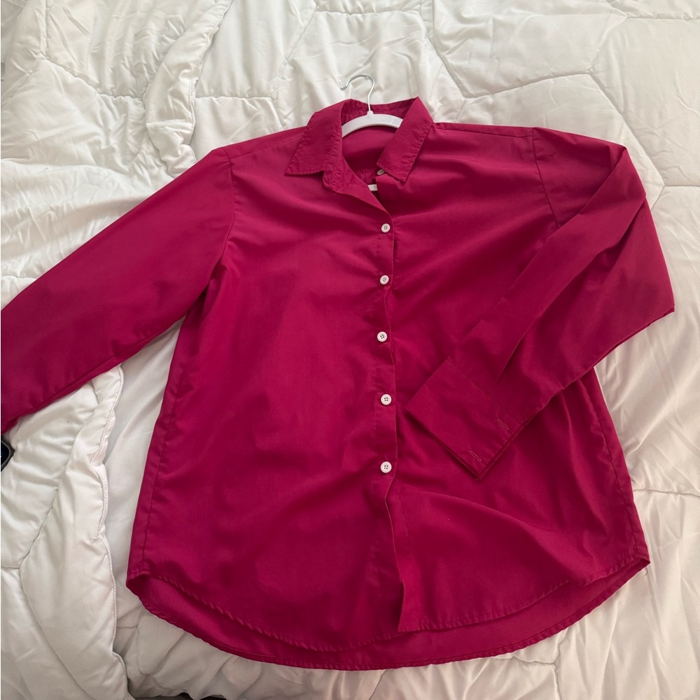 Pink blouse, easy to style